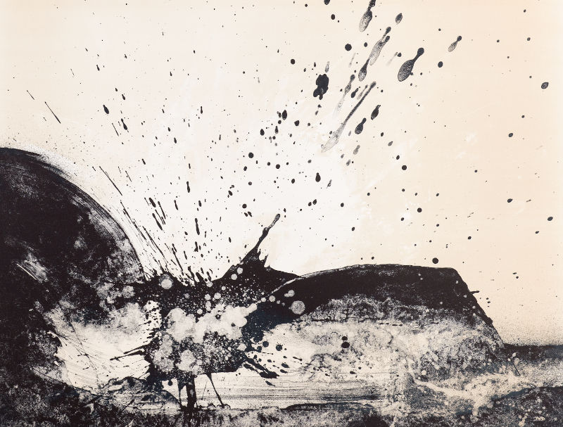 Treize manières de voir un merle - Une lithographie de Serge Saunière réalisée dans les ateliers Pousse Caillou